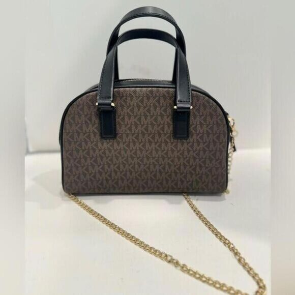 Michael KORS Williamsburg logo-plaque leather tote bag, purse new - Picture 9 of 12